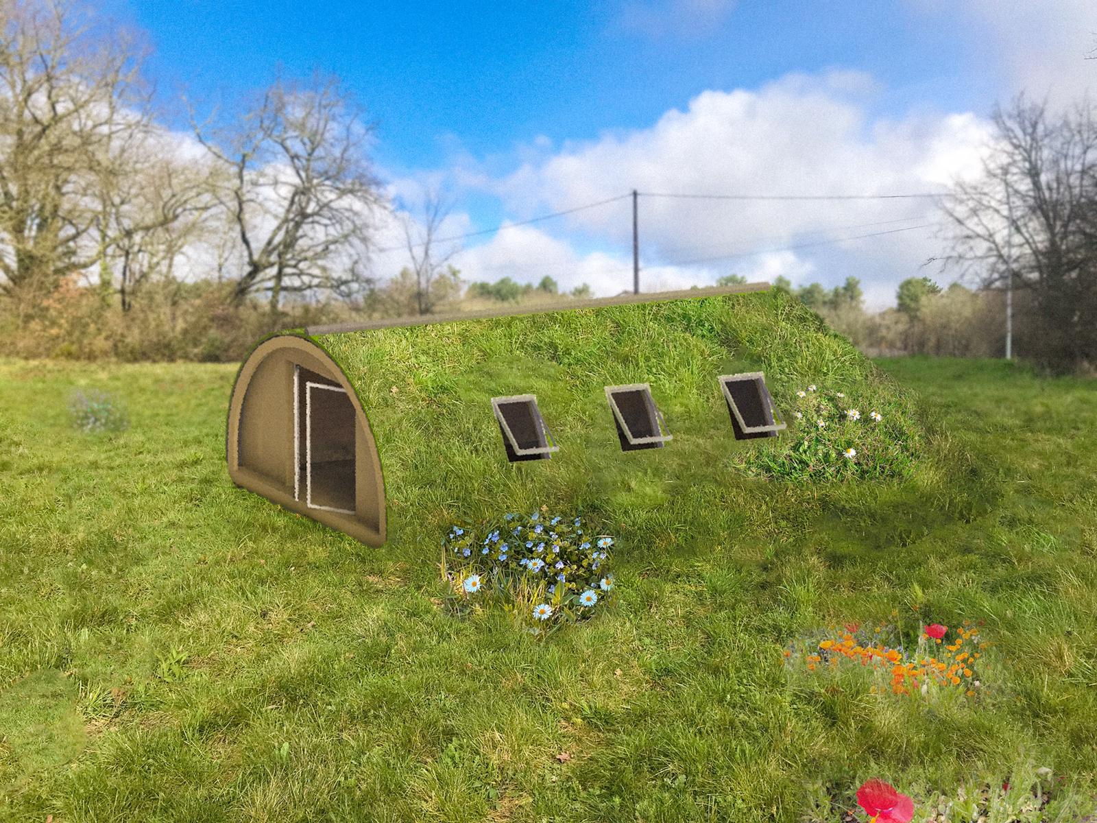 Maison écologique respectueuse de l'environnement et des hommes